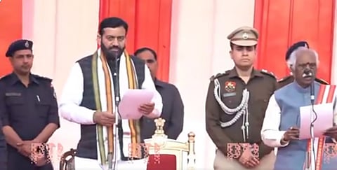ನೂತನ ಮುಖ್ಯಮಂತ್ರಿಯಾಗಿ ಪ್ರಮಾಣವಚನ ಸ್ವೀಕರಿಸಿದ ನಯಾಬ್ ಸಿಂಗ್ ಸೈನಿ