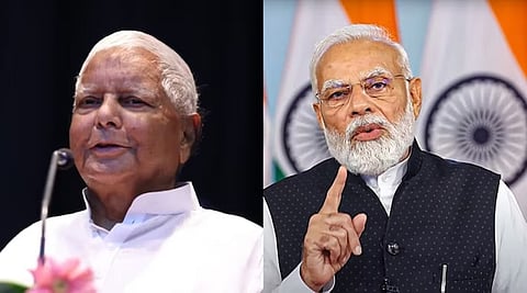 ಲಾಲು ಪ್ರಸಾದ್ ಯಾದವ್, ಪ್ರಧಾನಿ ಮೋದಿ ಸಾಂದರ್ಭಿಕ ಚಿತ್ರ