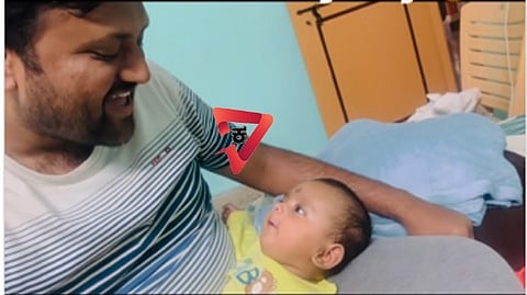 ಅಪ್ಪನಿಗೆ 'I love you' ಎಂದ ಕನ್ನಡದ ನಟಿಯ 4 ತಿಂಗಳ ಪುಟ್ಟ ಮಗು!; ವಿಡಿಯೋ ವೈರಲ್