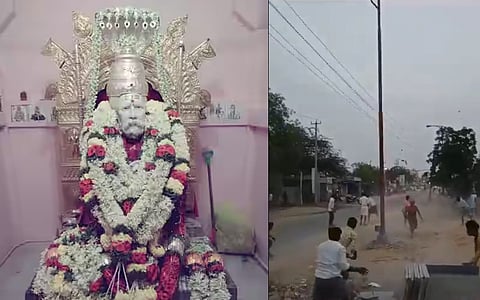 2 ಗುಂಪುಗಳ ನಡುವೆ ಘರ್ಷಣೆ ಏರ್ಪಟ್ಟಿರುವುದು.