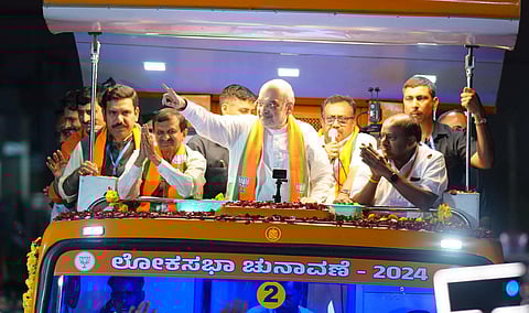 ಚನ್ನಪಟ್ಟಣದಲ್ಲಿ ಅಮಿತ್ ಶಾ ರೋಡ್ ಶೋ