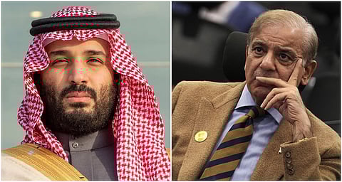 saudi prince- Pakistan prime minister Shehbaz Sharif
