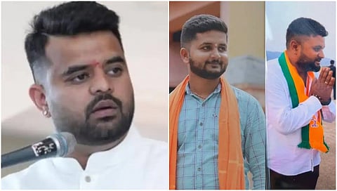 ಮಾಜಿ ಶಾಸಕ ಪ್ರೀತಂ ಗೌಡ ಆಪ್ತರು ಮತ್ತು ಪ್ರಜ್ವಲ್ ರೇವಣ್ಣ(ಸಂಗ್ರಹ ಚಿತ್ರ)