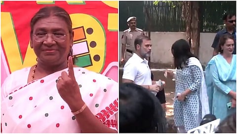 ರಾಷ್ಟ್ರಪತಿ ದ್ರೌಪದಿ ಮುರ್ಮು, ರಾಹುಲ್, ಪ್ರಿಯಾಂಕಾ ಗಾಂಧಿ
