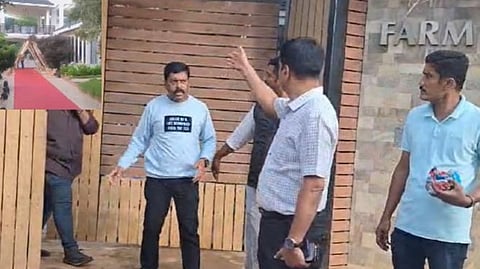 ಜಿ ಆರ್ ಫಾರ್ಮ್ ಹೌಸ್ ನಲ್ಲಿ ಅಧಿಕಾರಿಗಳಿಂದ ತಪಾಸಣೆ