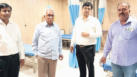 The team of doctors at the KH Patil Hospital.