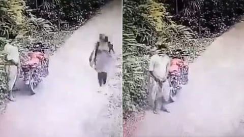 Masturbates In Front Of Girl On Road