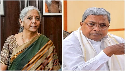 ಕೇಂದ್ರ ವಿತ್ತ ಸಚಿವೆ ನಿರ್ಮಲಾ ಸೀತಾರಾಮನ್ ಮತ್ತು ಸಿಎಂ ಸಿದ್ದರಾಮಯ್ಯ(ಸಂಗ್ರಹ ಚಿತ್ರ)