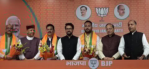 ಬಿಜೆಪಿ ಸೇರಿದ ಪಕ್ಷೇತರ ಶಾಸಕರು(ಸಂಗ್ರಹ ಚಿತ್ರ)