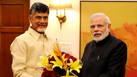 ಚಂದ್ರಬಾಬು ನಾಯ್ಡು-ಪ್ರಧಾನಿ ಮೋದಿ
