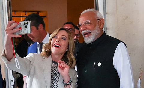 024 G7 summit: PM Modi and Giorgia Meloni met in Italy's Apulia