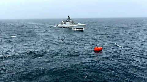 The vessel capsized off the coast of Oman -- 25 nautical miles southeast of Ras Madrakah in the Wilayat of Duqm on Monday.