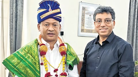 ಗ್ಯಾಂಗ್ಟಕ್ ಮೇಯರ್ ಜೊತೆಗೆ ಬಿಬಿಎಂಪಿ ಆಯುಕ್ತ ತುಷಾರ್ ಗಿರಿನಾಥ್.