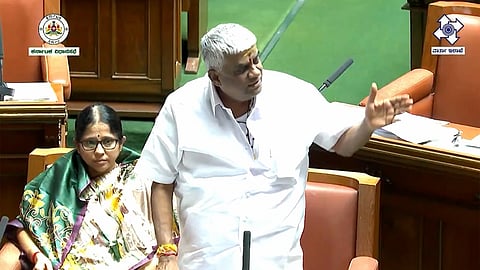 HD Revanna gets emotional in the Session House