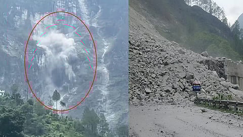 Massive Landslide Near Badrinath National Highway In Uttarakhand