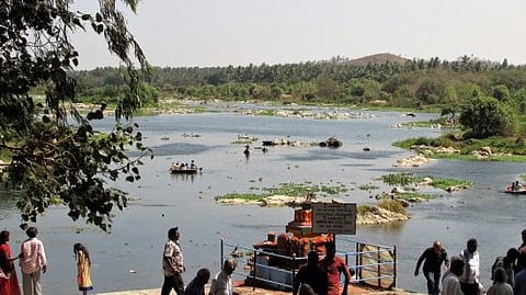 dumping of Ash on Cauvery banks