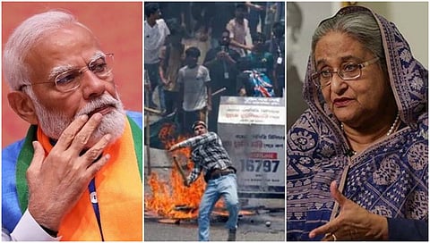 PM Modi- Bangladesh stir, Bangladesh PM Sheik Hasina