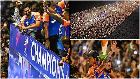 ಲಕ್ಷಾಂತರ ಅಭಿಮಾನಿಗಳ ಹರ್ಷೋದ್ಗಾರ: ಪುಳಕಿತರಾದ ವಿಶ್ವಕಪ್ ವಿಜೇತ ಟೀಂ ಇಂಡಿಯಾ ಆಟಗಾರರು!