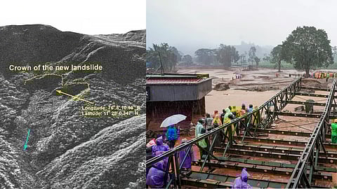 ISRO's before and after satellite images of Wayanad landslide