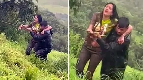 ಸೆಲ್ಫಿ ತೆಗೆಯಲು ಹೋಗಿ 60 ಅಡಿ ಆಳ ಕಂದಕಕ್ಕೆ ಬಿದ್ದ ಯುವತಿ: ಹೋಂ ಗಾರ್ಡ್ ಸಿಬ್ಬಂದಿ ರಕ್ಷಣೆ, ಆಸ್ಪತ್ರೆಗೆ ದಾಖಲು