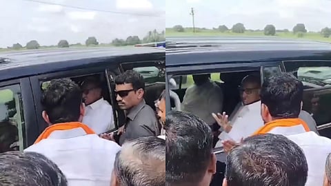 ಸೊಲ್ಲಾಪುರ: ಶರದ್ ಪವಾರ್ ಬೆಂಗಾವಲು ವಾಹನಕ್ಕೆ ಮರಾಠಿ ಮೀಸಲಾತಿ ಹೋರಾಟಗಾರರಿಂದ ತಡೆ