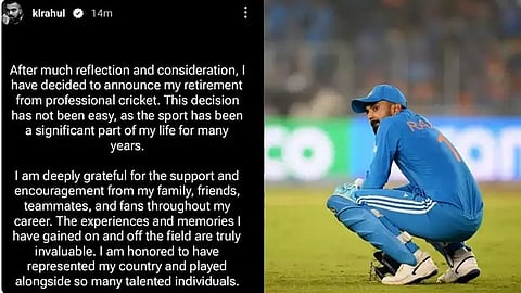 KL Rahul Retirement Post