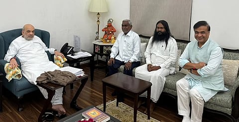 ಅಮಿತ್ ಶಾ ಅವರೊಂದಿಗೆ ಚಂಪೈ ಸೊರೇನ್ ಮತ್ತಿತರ ಚಿತ್ರ