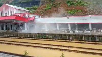Newly Constructed Kawnpui Railway Station Collapses