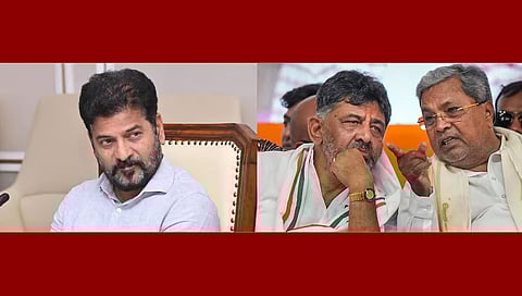 Telangana CM Revant Reddy- DCM DK Shiva Kumar, CM Siddaramaiah