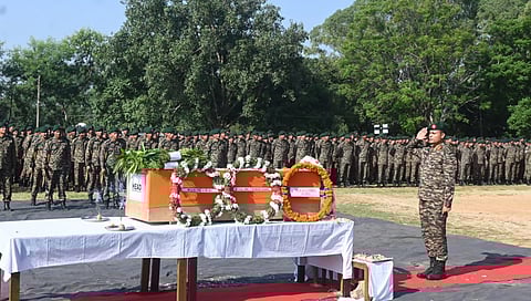 ಹುತಾತ್ಮ ಯೋಧನಿಗೆ ಶ್ರದ್ದಾಂಜಲಿ ಸಲ್ಲಿಸಿದ ರೈಸಿಂಗ್ ಸ್ಟಾರ್ ಕಾರ್ಪ್ಸ್