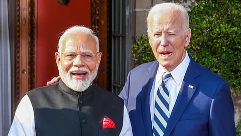 ಅಮೆರಿಕ ಅಧ್ಯಕ್ಷ ಜೋ ಬೈಡನ್ ಅವರೊಂದಿಗೆ ಪ್ರಧಾನಿ ಮೋದಿ