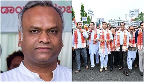 ಪ್ರಿಯಾಂಕ್ ಖರ್ಗೆ, ಅಸ್ಸಾಂ ಬಿಜೆಪಿ ಶಾಸಕರ ಪ್ರತಿಭಟನೆ