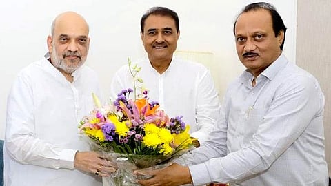 Union Minister Amit shah- Maharashtra DCM Ajit pawar