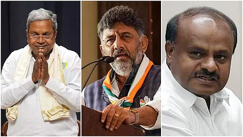 siddaramaiah , dk shivakumar and hd kumaraswamy