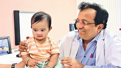 Dr Ramesh with his patient