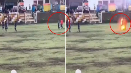 Peru footballer killed after lightning strikes pitch during match