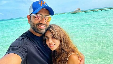 Rohit Sharma and his wife Ritika Sajdeh