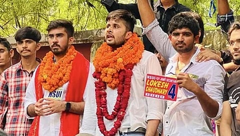 ಎನ್ಎಸ್ಯುಐ ಮುಖಂಡರ ಸಂಭ್ರಮ
