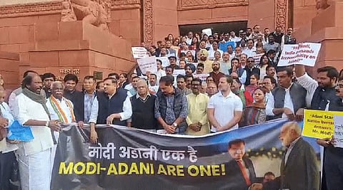 INDIA bloc MPs hold protest