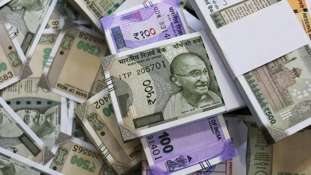 Rupee falls