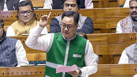 Union Parliamentary Affairs Minister Kiren Rijiju
