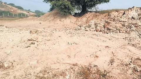 The Neolithic ash mounds destroyed on Saturday.