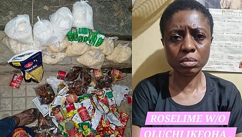 ಬಂಧಿತ ವಿದೇಶಿ ಮಹಿಳೆ