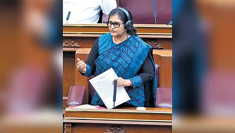 Nippani MLA Shashikala Jolle addresses the Assembly