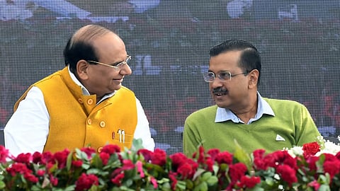Delhi Lieutenant Governor Vinai Kumar Saxena and CM Arvind Kejriwal