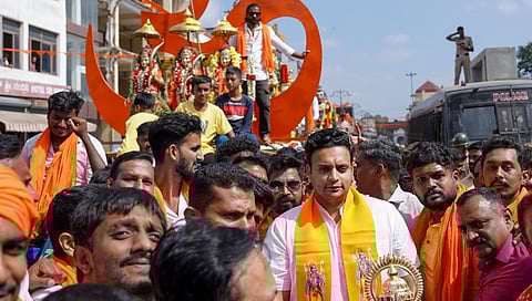 Yaduveer Participated in procession