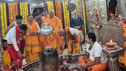 Defense Minister Rajnath Singh at Ujjain Mahakal