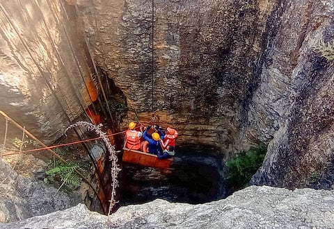 Rescue operation by team
