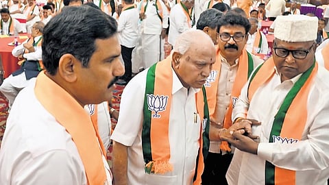 Vijayendra and Yeddyurappa