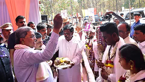 CM Siddaramaiah wishes to new Couples